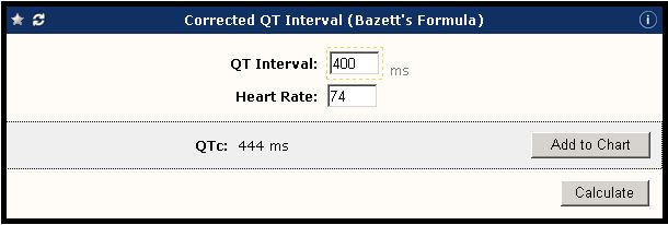 Galen eCalcs - Calculator: Corrected QT Interval - Galen Healthcare