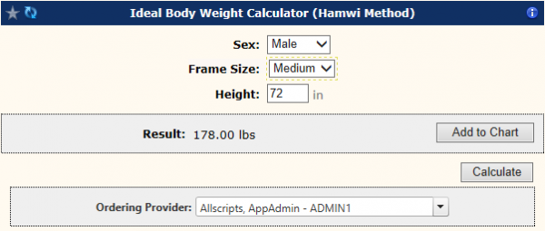 Ideal Body Weight Calculation 